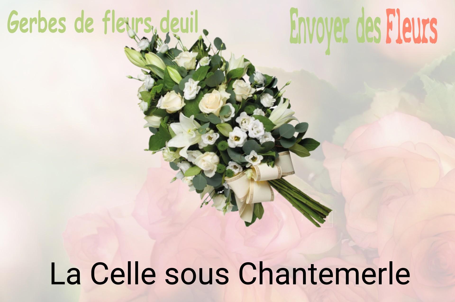 Gerbe de fleurs de deuil livrée à La Celle-sous-Chantemerle